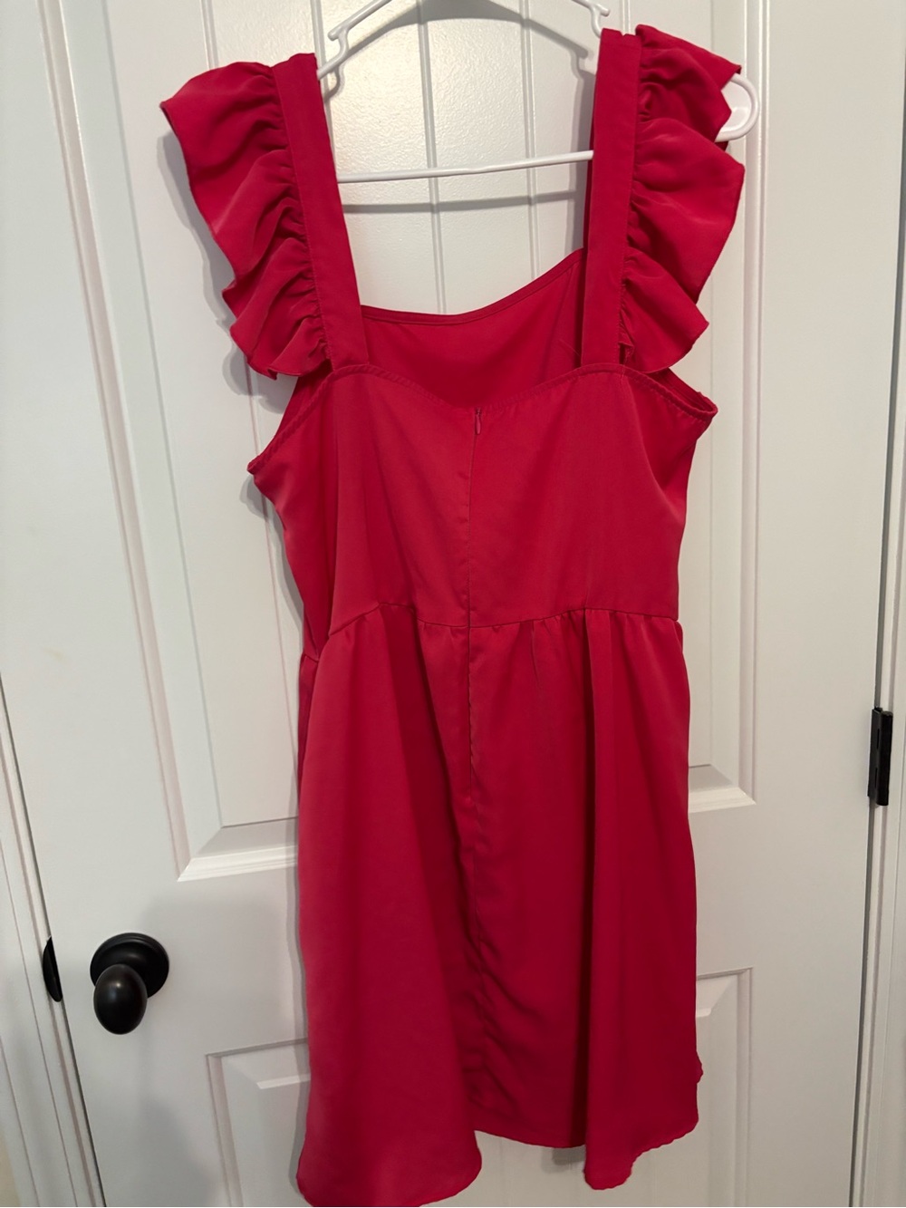 Ruffle Strap Pink Sundress